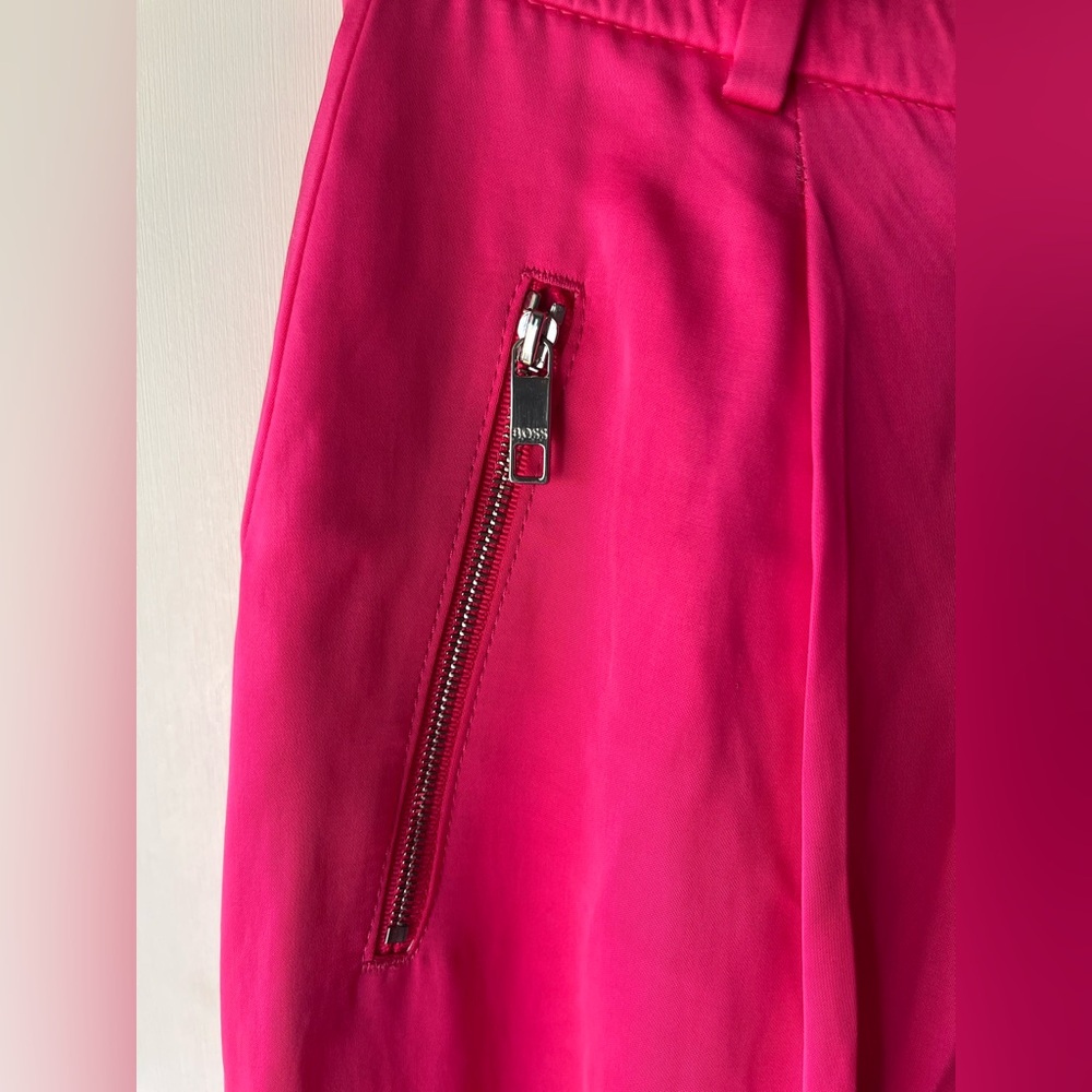 Boss x Alica Schmidt wide leg pants in pink size 0 women’s - Picture 4 of 10